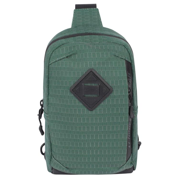 

New LiNing Polyamide One Shoulder Crossbody Bag, Sling Bag Unisex Green ABDU223-1 15.0*7.1*24.9CM