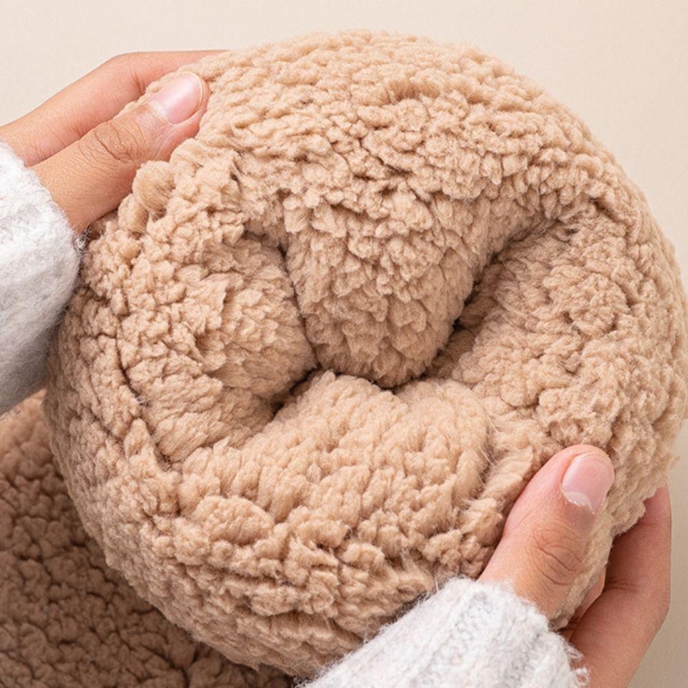 Simple Coral Fleece Stockings Hosiery Foot Warmer Comfortable Floor Plush Stockings  Girl