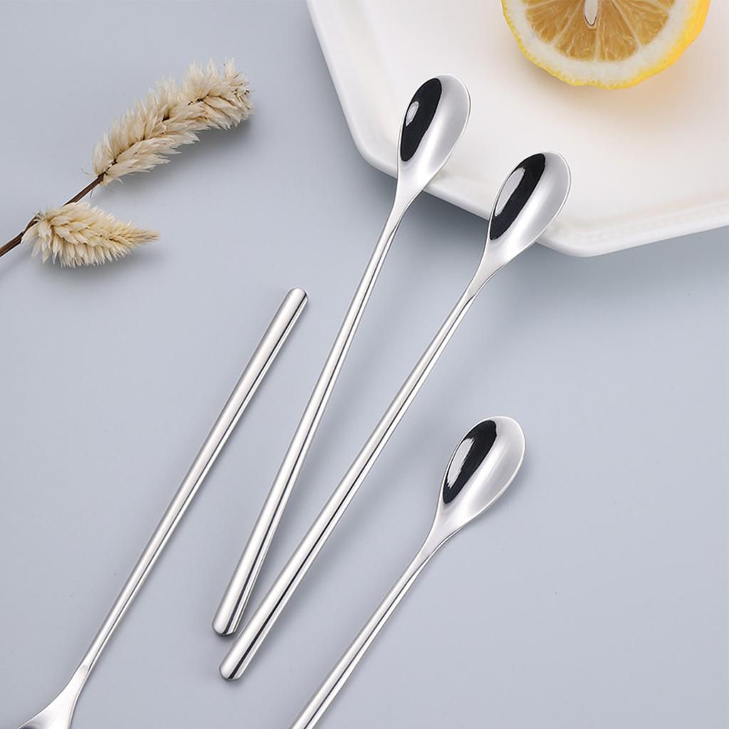 Mixing Spoon Stainless Steel Long Handle Coffee Stirrer Bar Cocktail Stirring Spoon
