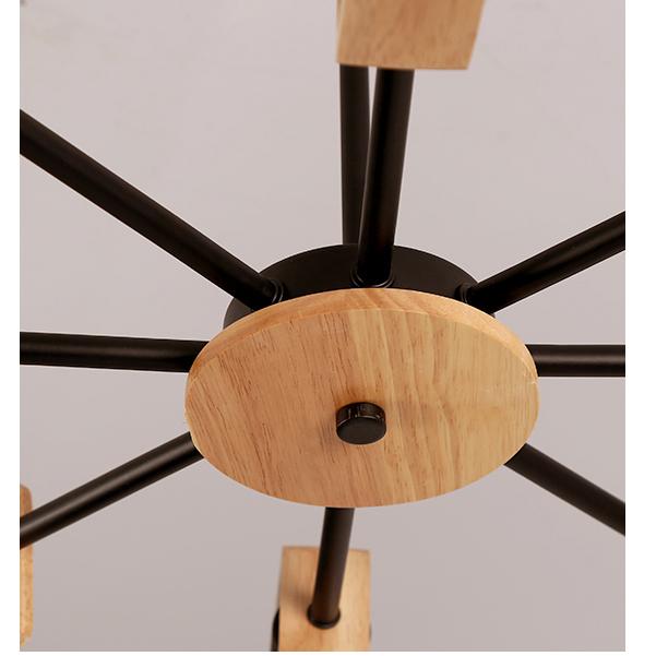 Wooden Chandelier for Living Room Bedroom