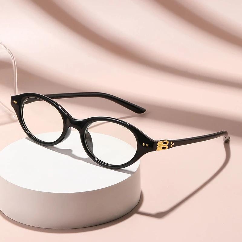 Small Round-Framed Business Versatile Reading Glasses Elegant Hd Clear Lens Ultra Light Unisex Far Sight Eyeglasses 0 To +4.0