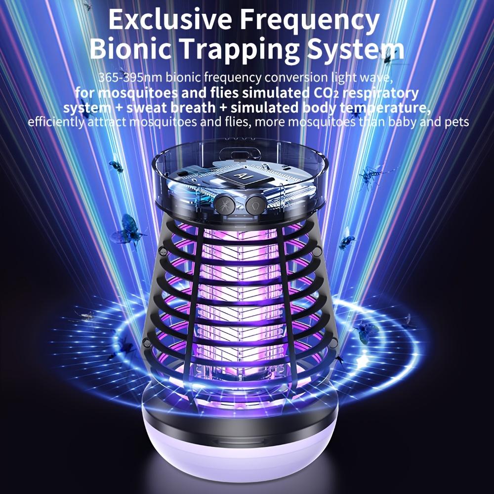 UV Mosquito Lamp, Electric Mosquito Killer Insect Trap 2000V, Powerful Mosquito Repellent Exterminator Bug Zapper for Indoors Outdoors Garden Bedroom