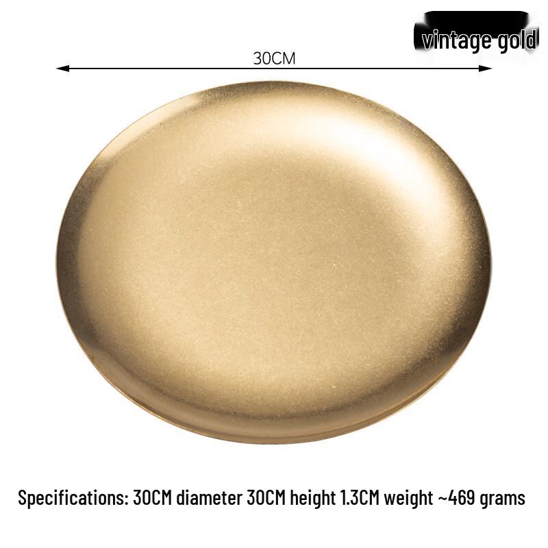 ZISIZ Легкая Роскошь Безбордюрная Тарелка с Золотым Ободком