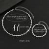 Dazzling Rhinestone Crystal Bridal Jewelry Classic Bride's Jewelry Set Rhinestones Necklace Bracelet Earrings Ensembles
