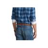 Polo Ralph Lauren Plaid Logo Pony Embroidered Long Sleeve Shirt Men Shirts Indigo MNPOWOV16821769-400