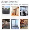 Stainless Steel Round Password Padlock Warehouse Outdoor Door Ship Container Chain Horizontal Opening Lock Anti-theft Waterproof