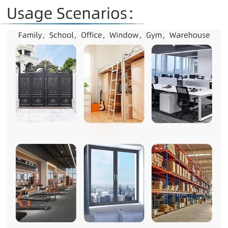 Stainless Steel Round Password Padlock Warehouse Outdoor Door Ship Container Chain Horizontal Opening Lock Anti-theft Waterproof