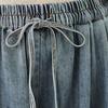 Calças para Mulheres Elásticas Cintura Alta Calças Compridas Tamanho Plus Espessas Elásticas Versátil Casual Perna Larga Calças Jeans