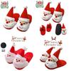 Christmas-themed Fuzzy Slippers For Kids And Women With Memory Foam And Anti-slip Sole
