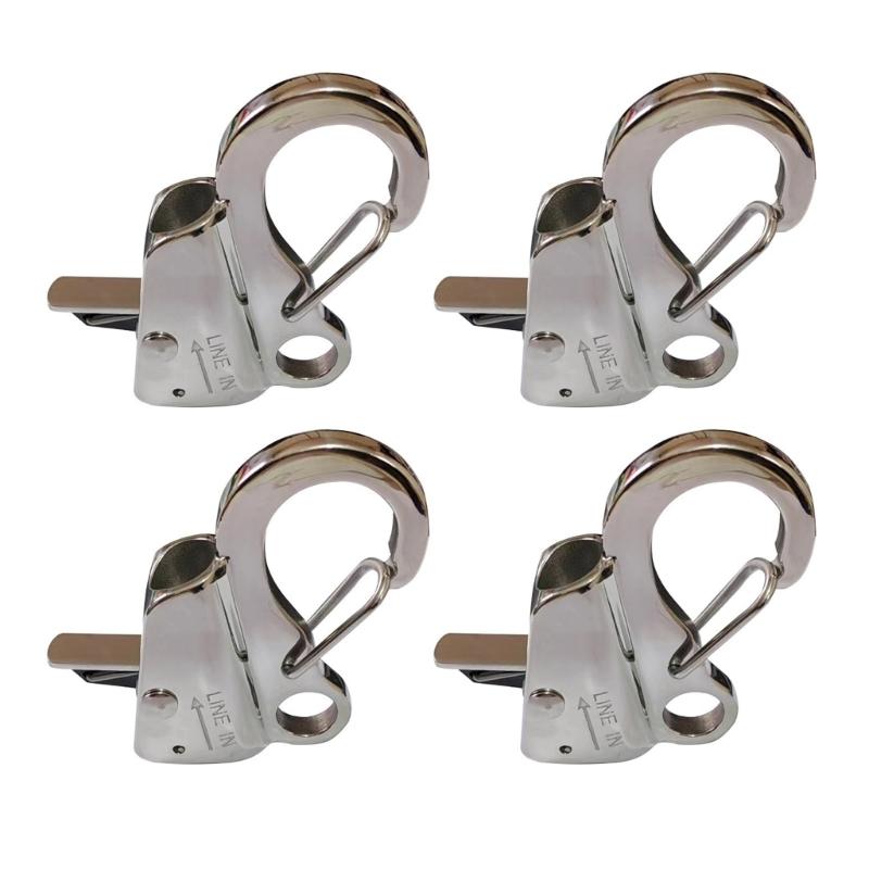 

4Pcs Stainless Boat Quick Release Clip Boat Clip for Docking Boat Bumper Adjustable Corrosion Resistant срібний