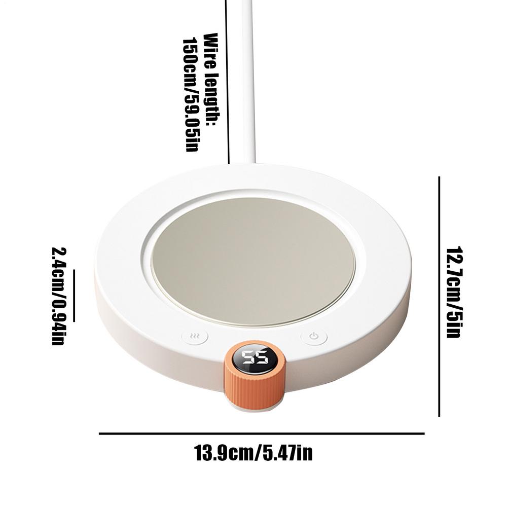 1PC Intelligent Thermostatic Heating Coaster Portable Tea Warmer Fast Heating Home Desk Heating Coaster for Home Studio Travel