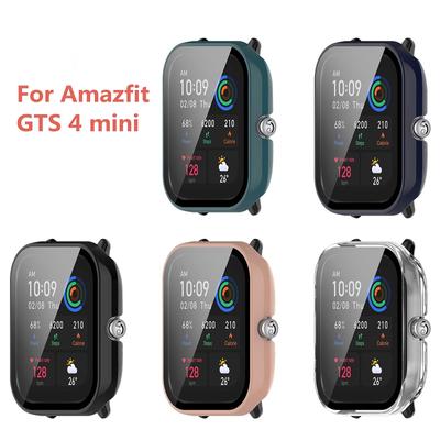 Ochranný kryt PC pro Amazfit GTS 4 Mini celoobrazovková ochranná fólie pro H-uami Ochranné pouzdro Amazfit GTS4 Mini nárazník