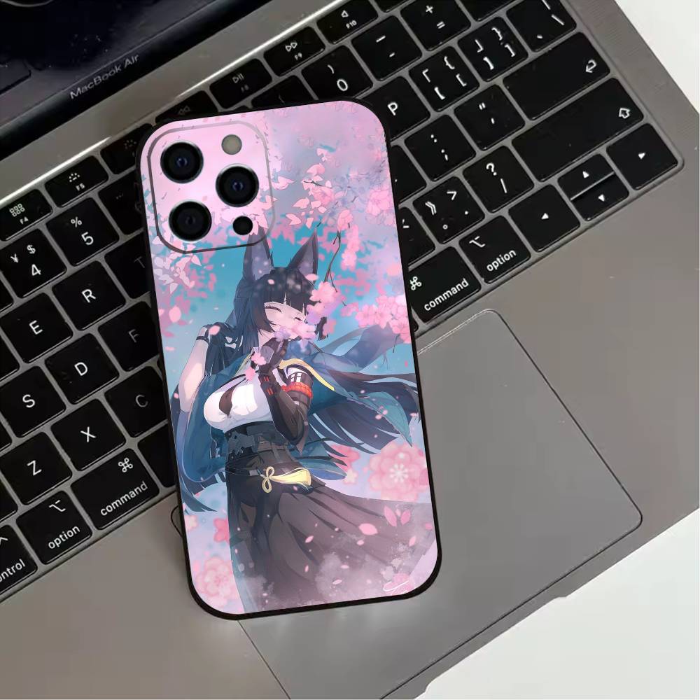 

Zenless Zone Zero Miyabi Hoshimi Phone Case For iPhone 17,16,15,14,13,12,11 Plus,Pro Max,XS,Soft Silicone Black Cover iPhone17air