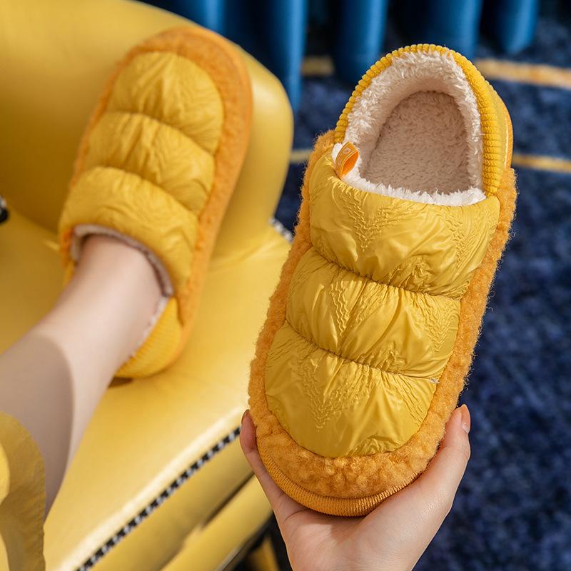fashion Winter Men Snow Boots Plush Warm Ankle Boots Men Down Waterproof High Top Home Cotton Shoes Non-Slip Outdoor