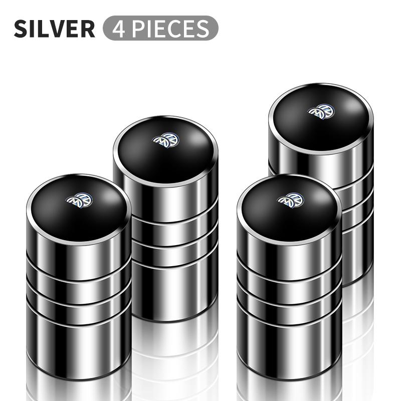 VW GTI GOLF 2026 Hot Car Metal Wheel Tire Valve Caps Dust Capwith Car Accessories For Volkswagen VW GTI Rline R Polo Golf MK8 Pa