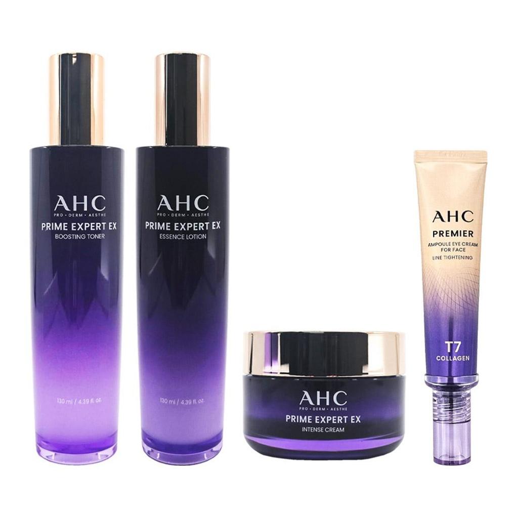 AHC Prime Expert NEW EX Basic 4-piece Set: Toner + Lotion + Cream + Eye Cream AHC Expert NEW EX 3 types + Eye Cream 40ml