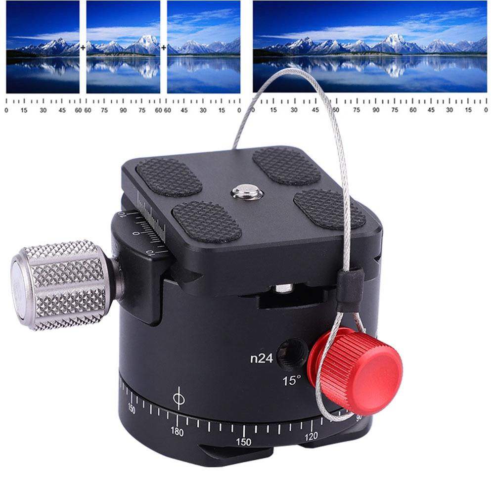 360 Degree Panoramic 5 Stops Click Indexing Rotator Ball Head for Camera Tripod (DH 50)