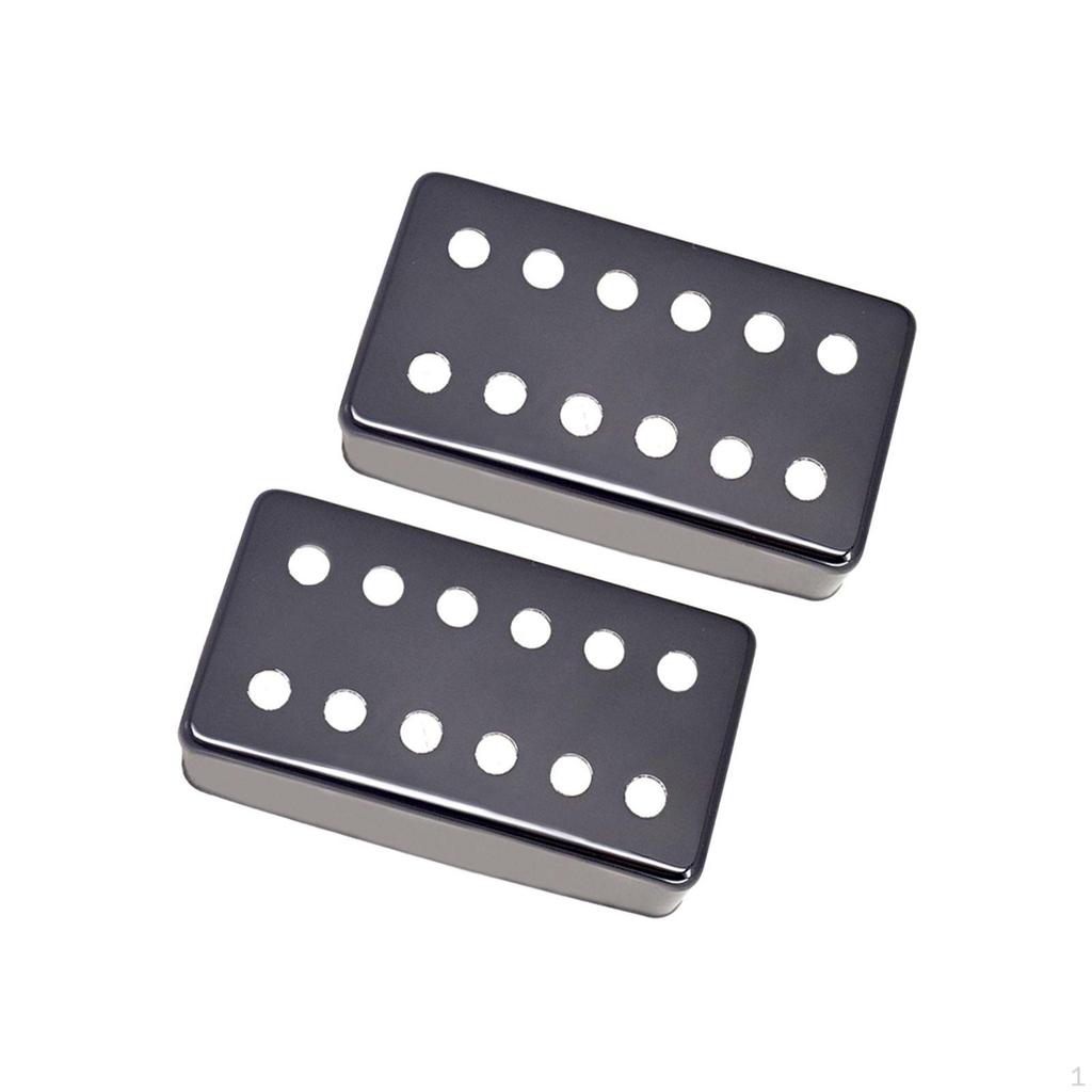 2 Pieces Guitar Pickup Cover Double Covers for 6 Strings Parts
