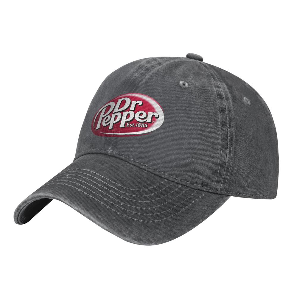 Print Baseball Cap Casual Distresseded Washed Drink Snapback Hat For For Men And Women Outdoor Use Summer Adjustable Hats Cap Dr Pepper Letter