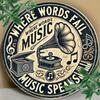 Retro Guitar Metal Tin Sign Vintage Music Wall Art For Bar Home Decor