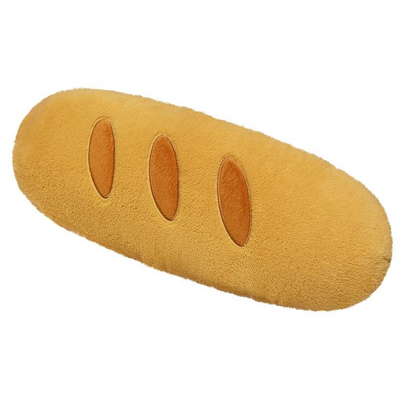 Simulated Cute Baguette Pillow Cheese Plush Toy Sleeping on Long Bed Legs Doll Sofa Cushion
