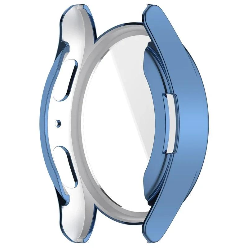 Silikon TPU Hülle Glas Für Samsung Galaxy Watch 7 40mm 44mm Vollabdeckung Displayschutz Bumper für Watch7 44mm 40mm Hülle