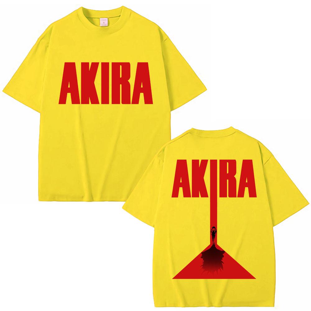 Japanese Anime Akira Vintage T-shirt 90s Science Fiction Movie Shotaro Kaneda Manga T Shirt Soft Cotton Oversized Tshirts