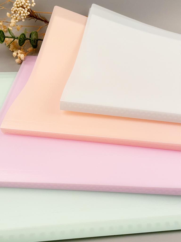 A4 Color Transparent Folder Documents Loose-Leaf Notes Book Student Test Papers Organize And Store School Large-Capacity Station Quality