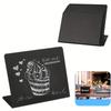 WTEMPO Black Blank Small Chalkboards L-Shaped Price Tag Boards Mini Chalkboard for Labelling Mini Boards for Shop Party and Home
