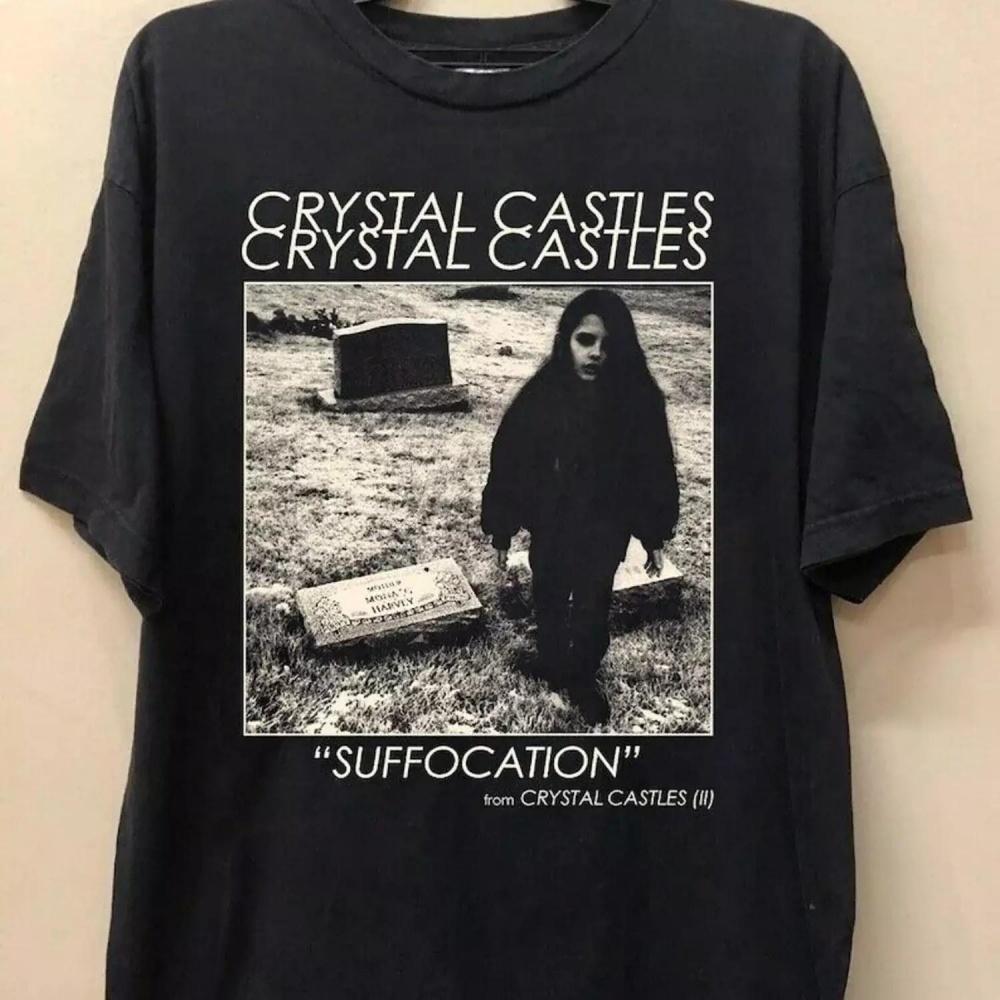 

Crystal Castle Элис Винтажная Электронная Группа Музыка Унисекс Футболка с Принтом Короткий Рукав Летняя Мужская Женская Хлопковая Футболка с Круглым Вырезом S чёрный