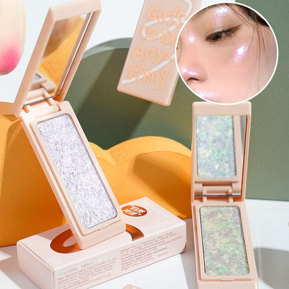 Mashed Potato Highlighter Glitter Palette Lying Silkworm Pearly Face Contour