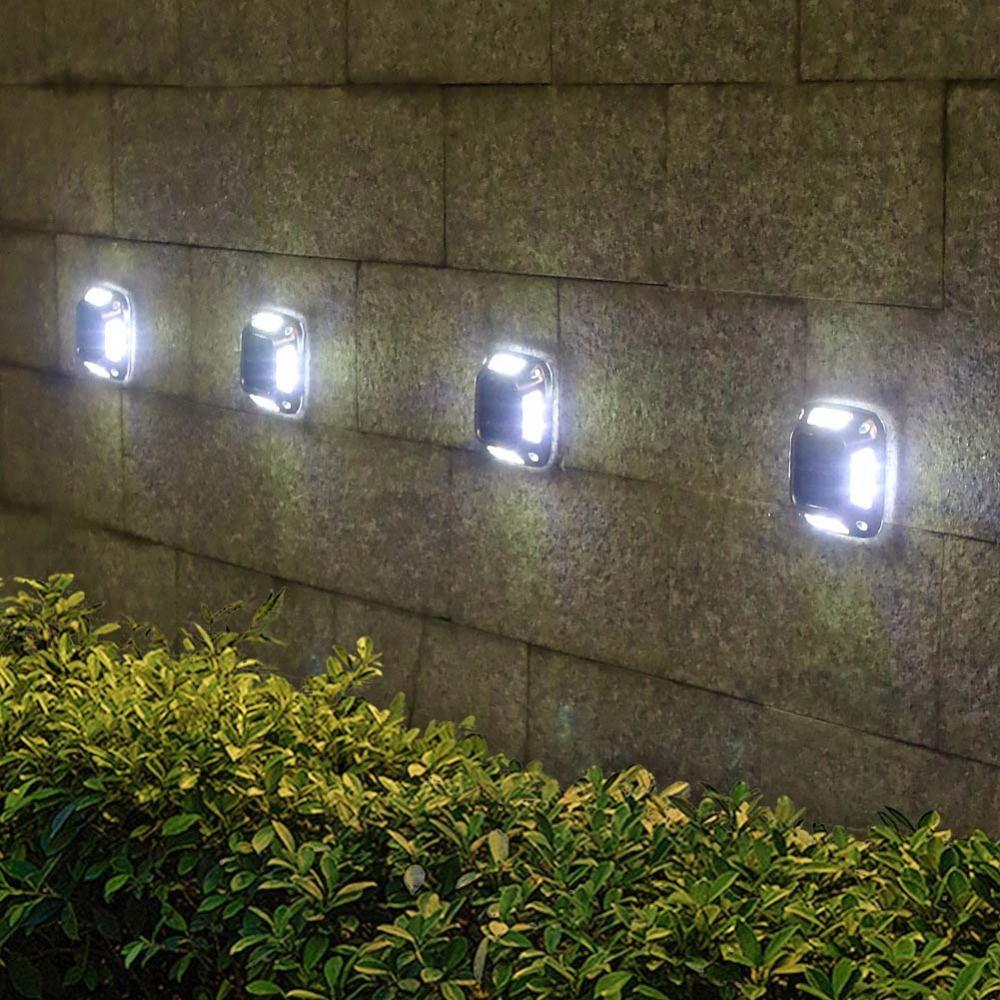 Waterproof Solar Garden Lamp Stainless Steel Road Stud Lights Durable Solar Ground Light Outdoor
