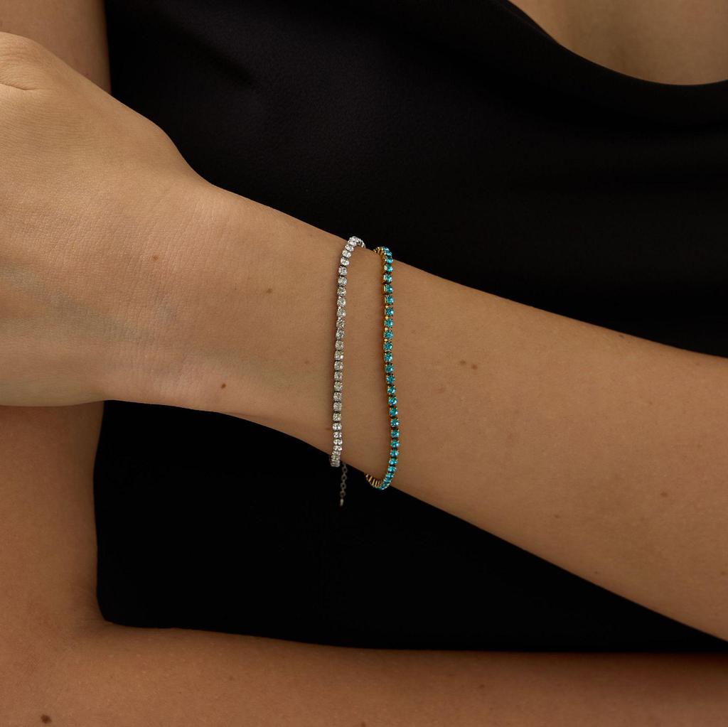 European & American Luxury Geometric Zircon Tennis Bracelet