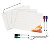 Inkdotpot Dry Erase Board For Kids 9 X 12 Double Sided Lined  Blank Dry Erase Lapboard W  4 Markers For Home  School (4 Piece