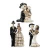 Skeleton Couple Figurine - Romantic Gothic Halloween Decor Resin Statue for Home, Desk, Yard, Party & Day of the Dead