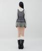 LALAFOX Pleated Sweat Skirt Charcoal Br2Cs001