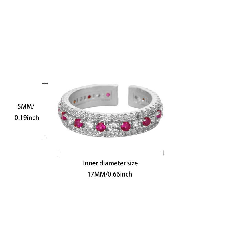 Vintage Gold Enamel Zircon Court Style Ring Women's Fashion High Sense Autumn and Winter Ring Opening