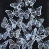 20 Pieces of Vintage Hollowed Out Lace Decorative Paper Shell Light and Shadow Butterfly Themed Handmade Account DIY Materials