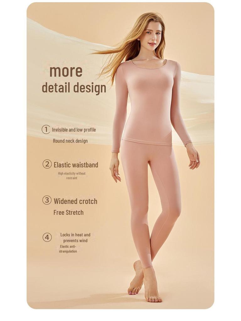 Dámské termoprádlo Slim Fit 80. léta barvy nude - Nový podzim/zima Velká velikost Termoprádlo Lehký oblek