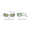 Prada Logo Design Irregular Shape Sunglasses Women sunglasses Green PR17WS11R10E