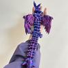 3D Printed Crystal Flying Dragon Movable Wing Toy Landscape Decoration