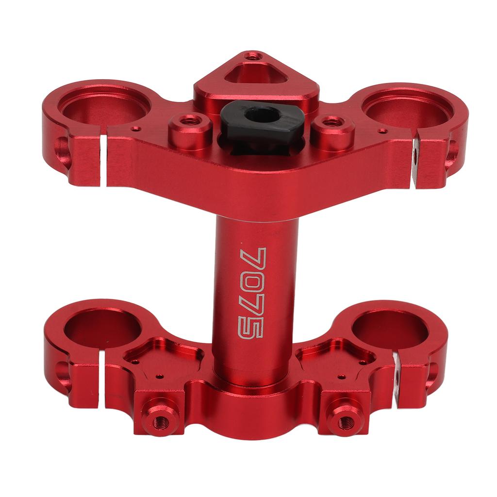 1 4 Electric Motorcycle Triple Tree Clamp Front Shock Absorber Aluminum Triple Clamp Set for Losi Promoto MX Red