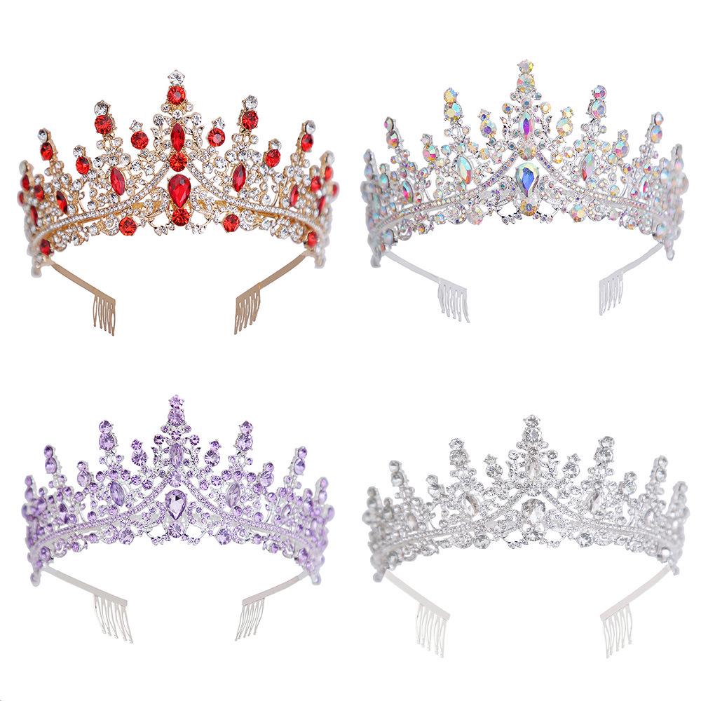 Crystal Crown for Weddings, Birthdays, Coming-of-Age Ceremonies, and Evening Events