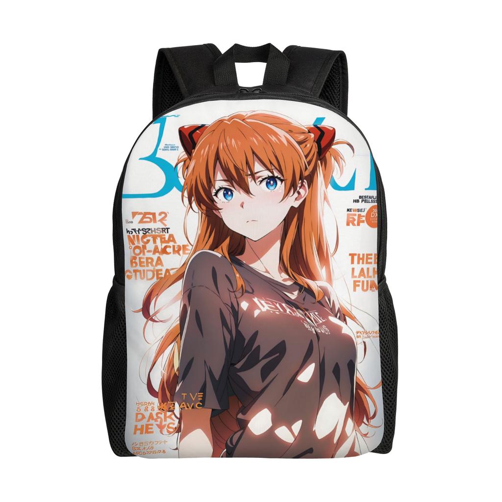 Zaino Neon Genesis Evangelion EVA borsa ita Asuka zaino Kawaii Lavoro Ufficio Grande Capacità Rucksack