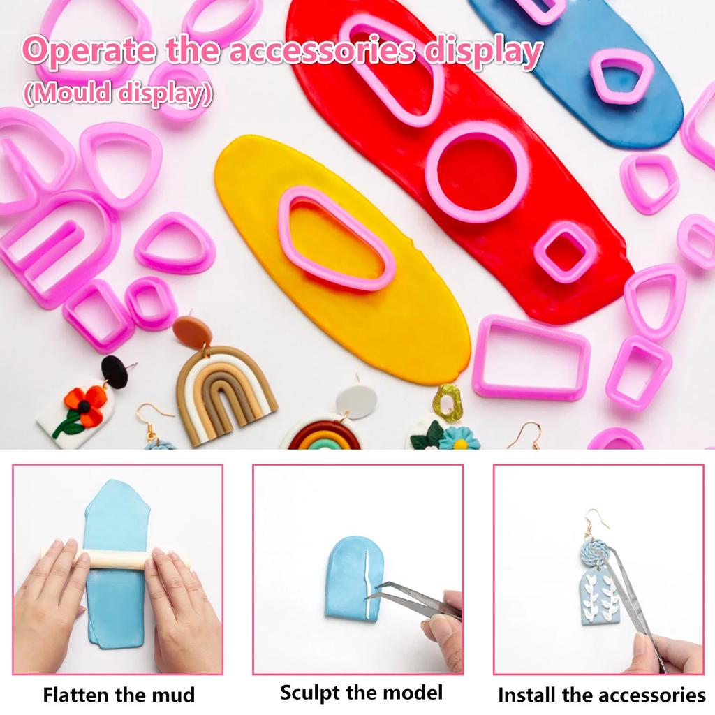 Polymer Clay Fimo DIY Soft Clay Set Molding Craft Oven Bake Clay Blocks Montessori Early Education Toy For Kids Christmas Set