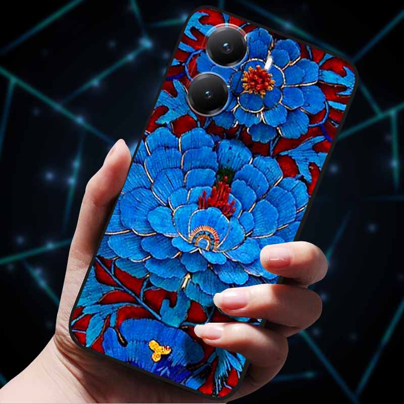 For Xiaomi Poco X7 Pro Case X7Pro 5G Soft Silicone Bumper 3D Flowers Emboss Phone Cases for Poco X 7 Pro 2025 Back Covers Shells