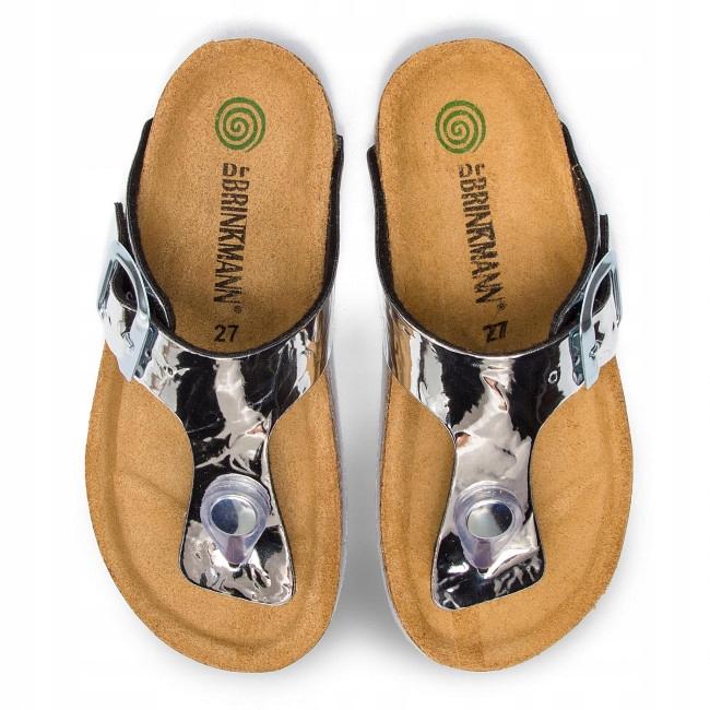 Dr Brinkmann Children's Silver Flip-flops 29 3W4G12*