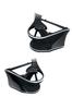 Tsuchiya Yac SY-HR1 SY-HR7 60 Series Harrier Dedicated Air Conditioner Drink Holder for Driver's Passenger Seat Set, Black