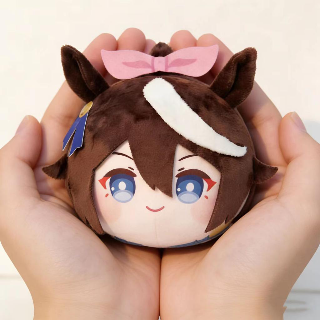 Cute Anime Horse Girl Plush Doll Keychain High Value Character Pendant Soft Stuffed Toy Bag Charm Accessory For Fans