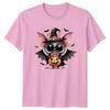 Cute Bat Halloween Trick Or Treat Holidays Unisexs TShirt Unisexs Tee Graphic Top